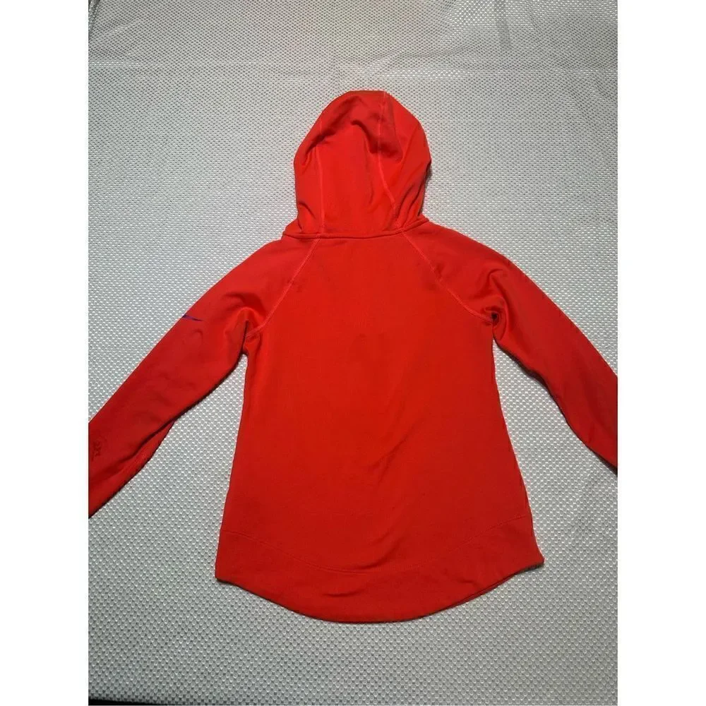 Nike pro orange kids hoodie (has flaws) size M